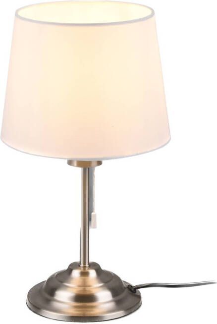 LINDBY Alomira tafellamp, 32 cm, nikkel