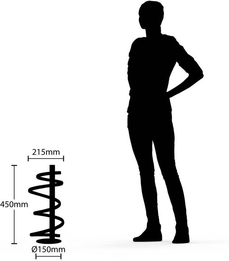LUCANDE Milora LED tafellamp, nikkel satijn