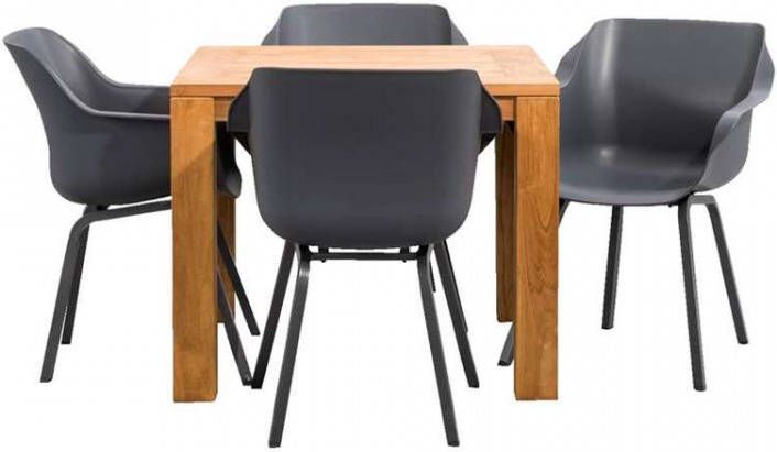 Hartman Le Sud tuinset Sophie Antibes grijs 5 delig Leen Bakker