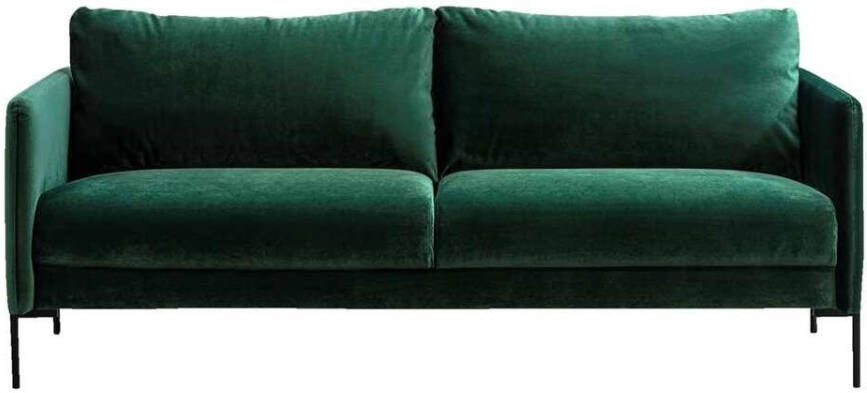 Leen Bakker Bank Brest 3 zits velvet donkergroen