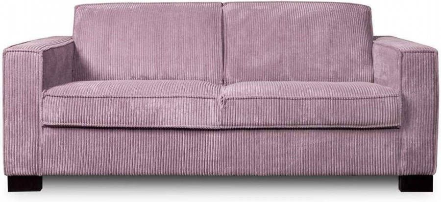 Leen Bakker Bank Stuttgart 3 zits ribcord roze