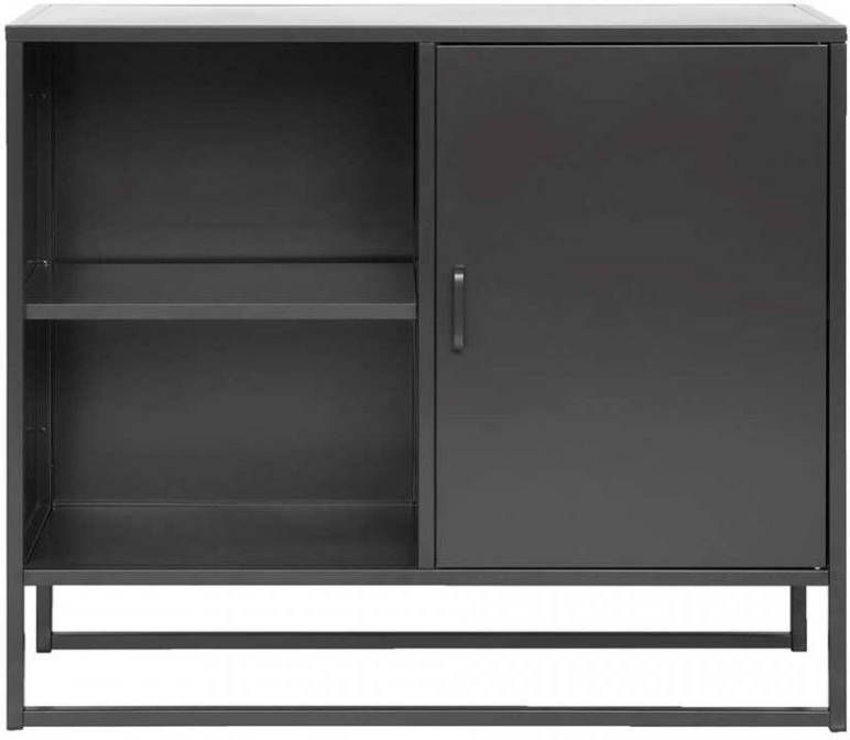 Leen Bakker Dressoir Aalborg zwart 85x100x35 cm