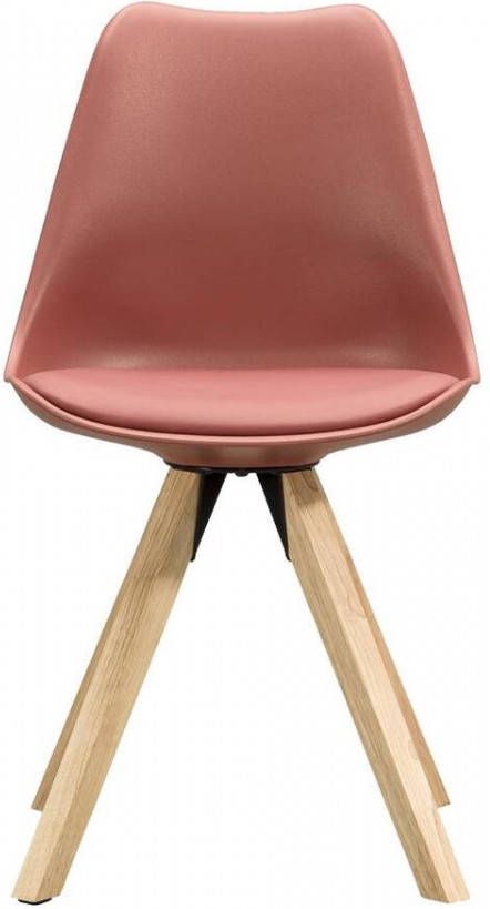 Leen Bakker Eetkamerstoel Senja kunststof terra naturel hout