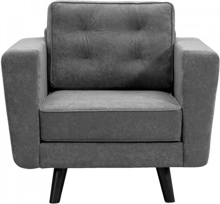 Leen Bakker Fauteuil Bristol stof grijs