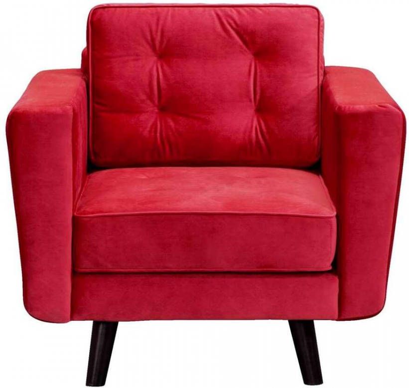 Leen Bakker Fauteuil Bristol stof rood