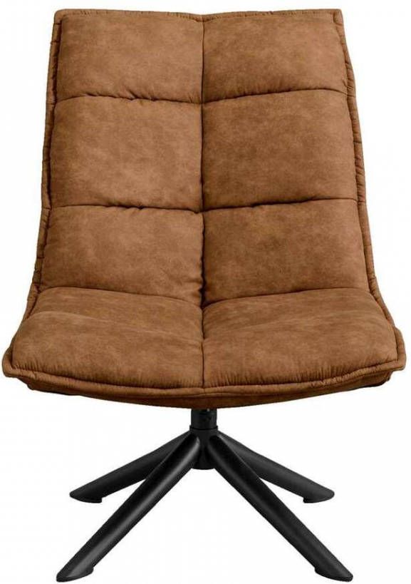 Leen Bakker Fauteuil Clay cognac 98x69x81, 5 cm