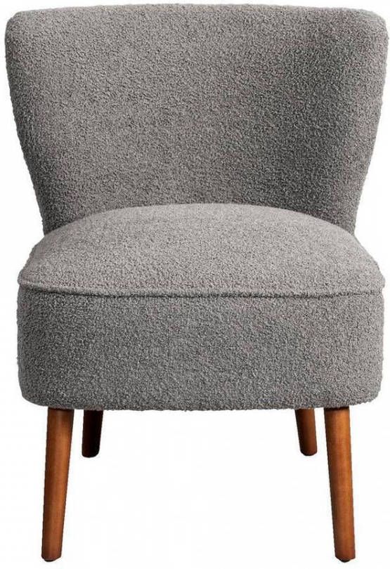 Leen Bakker Fauteuil Lexi Stof Teddy antraciet