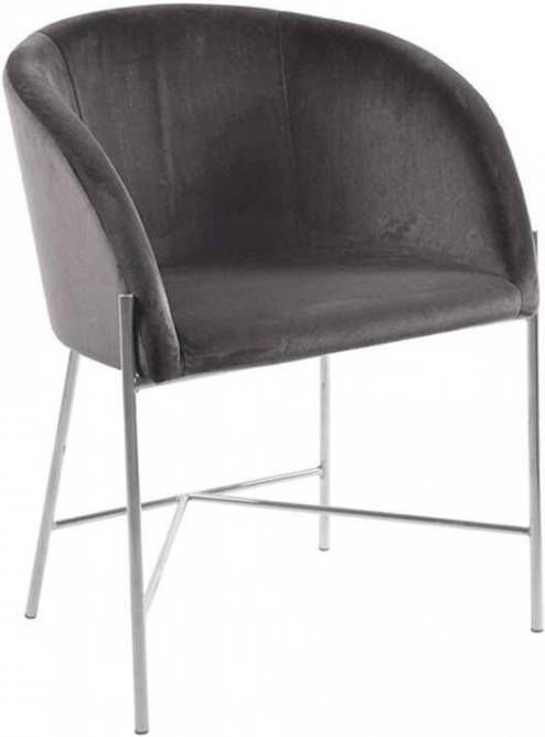 Leen Bakker Fauteuil Marsta velvet grijs