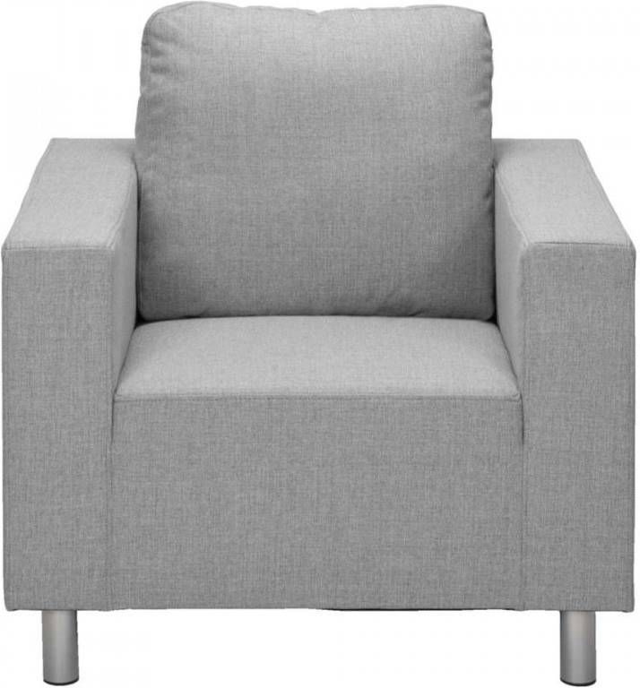 Leen Bakker Fauteuil New York stof lichtgrijs