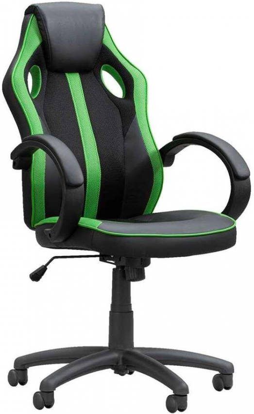 Leen Bakker Gamestoel Max zwart/groen