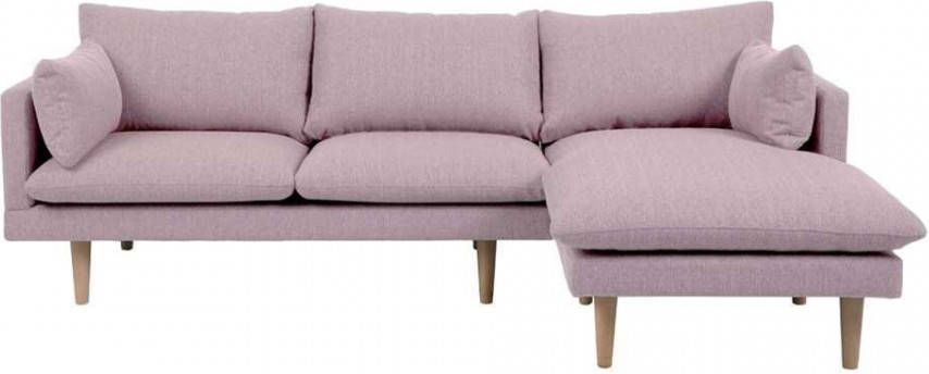 Leen Bakker Hoekbank Invik rechts stof Portland roze