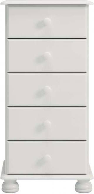 Leen Bakker Kast Richmond 5 lades wit 89, 9x44, 1x38, 3 cm
