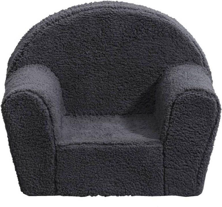 Leen Bakker Kinderfauteuil Louise stof antraciet