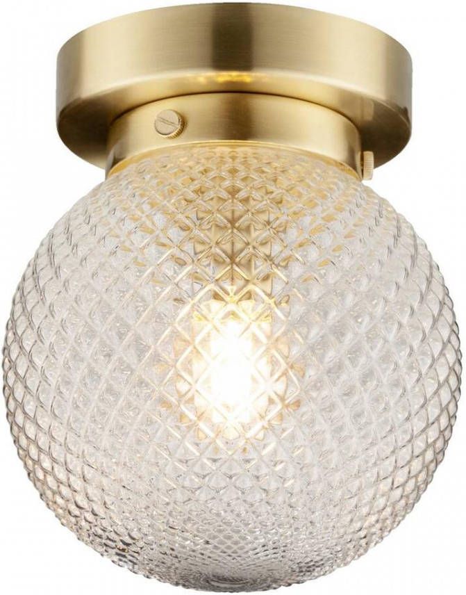 Leen Bakker Plafonniere Bos goudkleur 15x15x19 cm