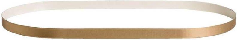 Leen Bakker Plateau Verdi wit/goud 1x30x15 cm