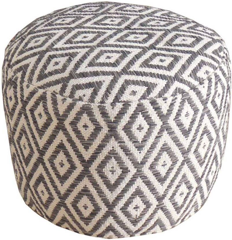 Leen Bakker Poef Sydal grijs 50x35x35