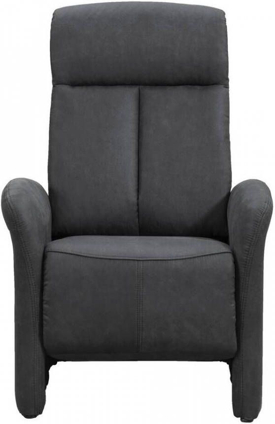 Leen Bakker Relaxfauteuil Dakota Push Back Cowboy antraciet