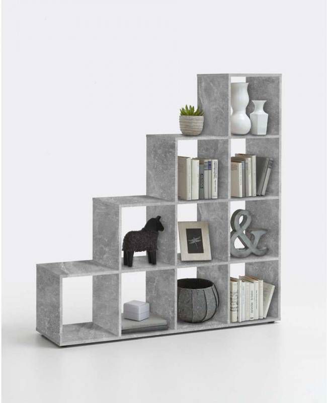 FMD Roomdivider Mega 10 vakken betonkleur 138, 5x143, 4x33 cm Leen Bakker