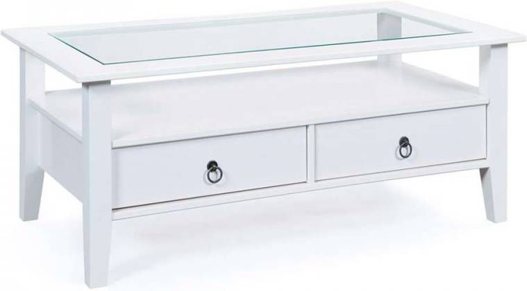 Leen Bakker Salontafel Provence wit 45x115x60 cm