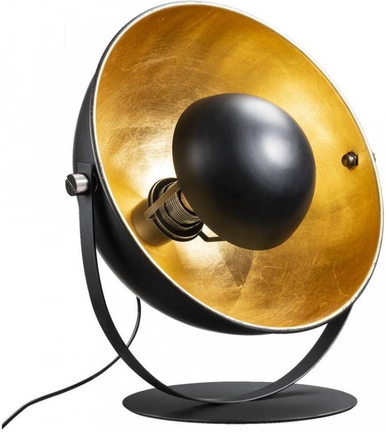 Leen Bakker Tafellamp Brugge goudkleurig/zwart 35x27x30 cm