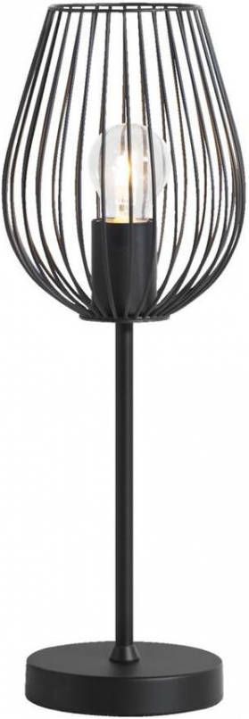 Leen Bakker Tafellamp Lagos mat zwart