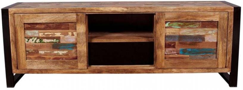 Leen Bakker TV meubel Gela naturel/multikleur 55x160x40 cm