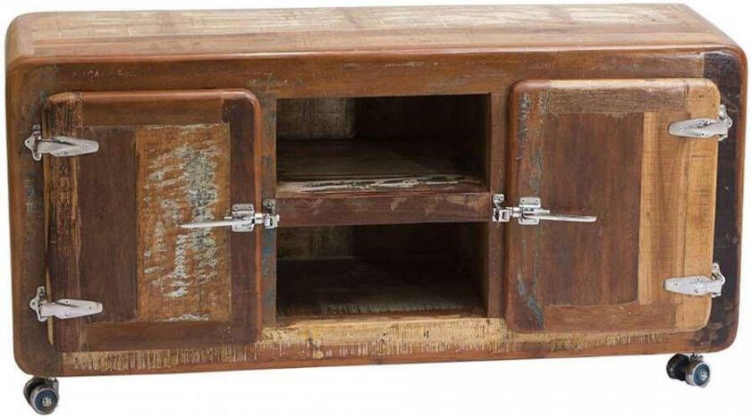 SIT Tv meubel Fridge Breedte 135 cm met koelkastgrepen, shabby chic, vintage