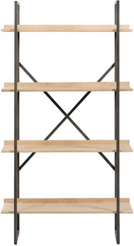 Leen Bakker Wandmeubel Vancouver grijs eiken 165x90x35 cm