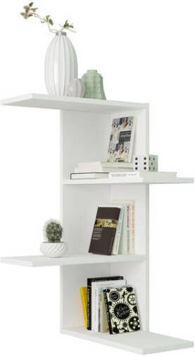 Leen Bakker Wandrek Jena mat wit 77, 5x45x45 cm