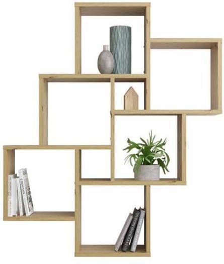 Leen Bakker Wandrek Laurio eikenkleur 94, 5x81, 5x16 cm