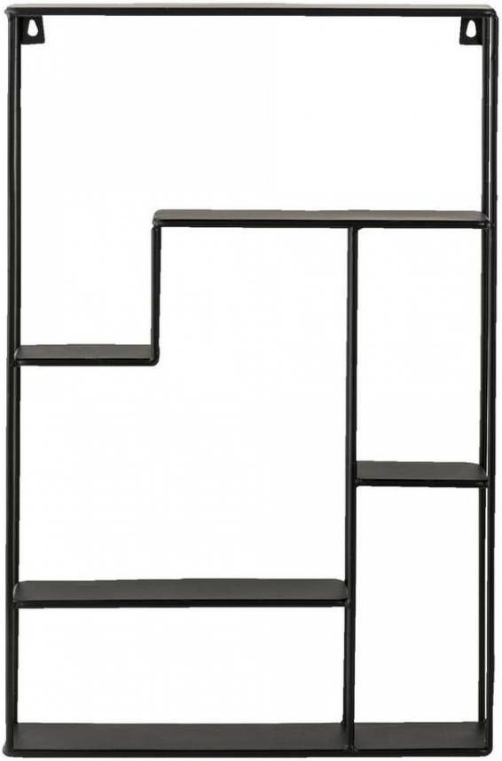 Leen Bakker Wandrek Londen zwart 55x35, 8x10 cm