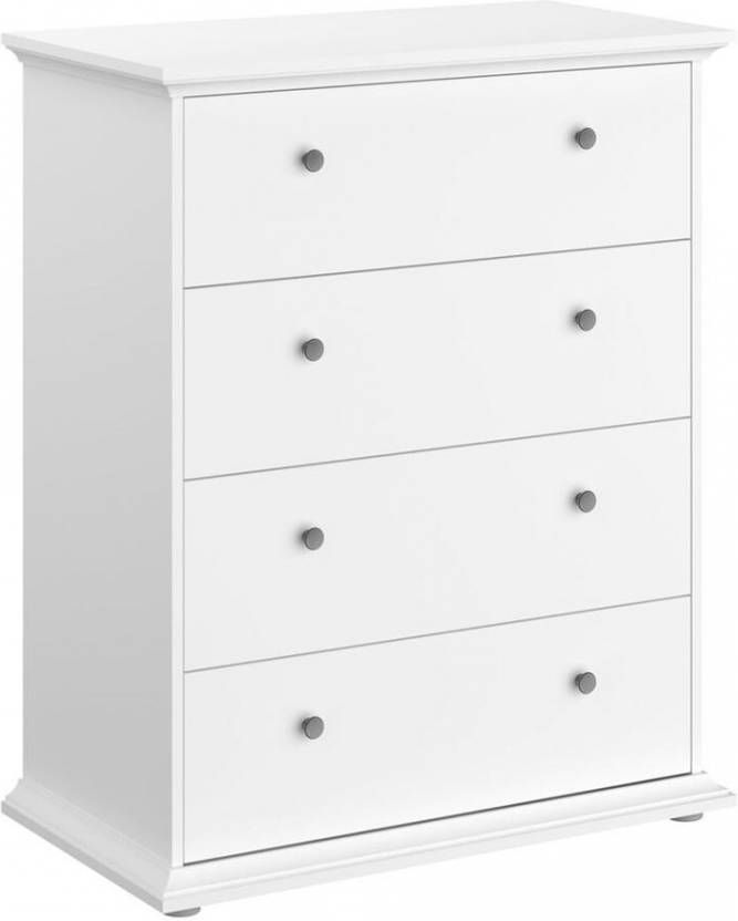 Parisot Ladekast Margaux 4 lades wit 104x85x46 cm Leen Bakker