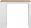 Symbiosis bartafel Skolding wit/eikenkleur 102, 7x115x50 cm Leen Bakker online kopen