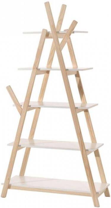 Vipack boekenkast Kiddy wit 90x34x168, 7 cm Leen Bakker