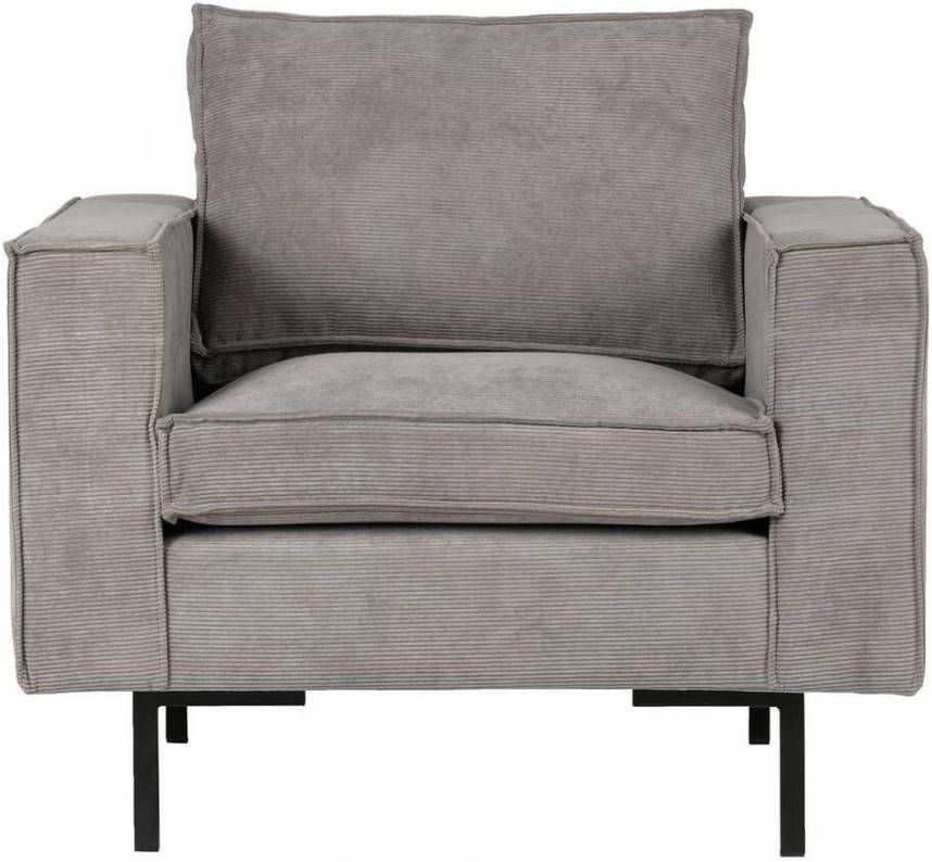 Woood fauteuil Arwin vergrijsd groen Leen Bakker