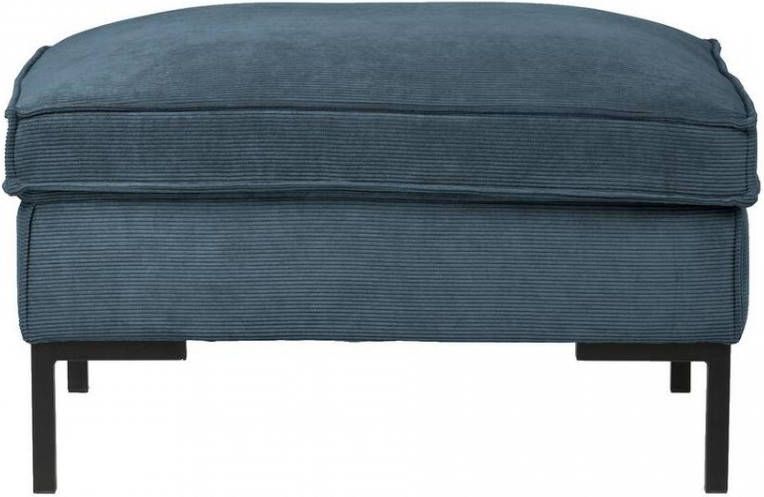 Woood hocker Arwin staalblauw Leen Bakker