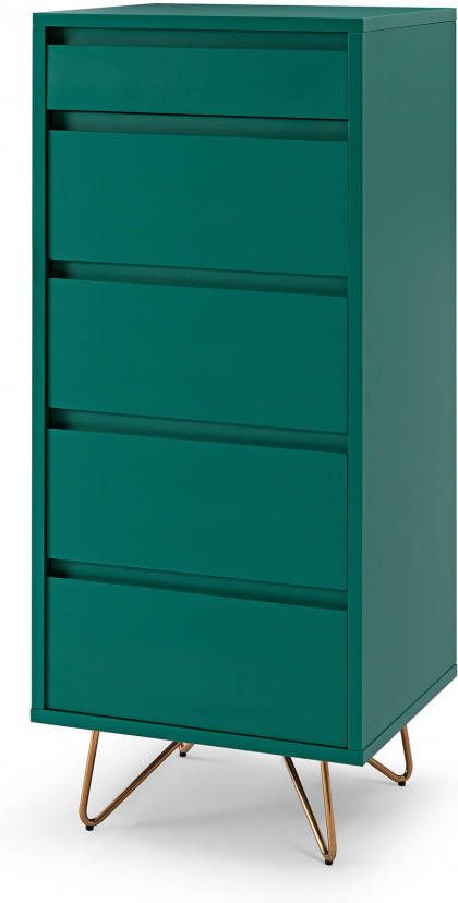 Artistiq Ladekast met spiegel 'Carles' 110 x 45cm, kleur groen