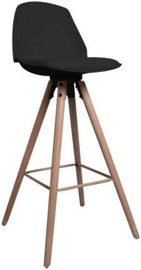 Bendt Barkruk 'Greta' zithoogte 63cm, kleur zwart
