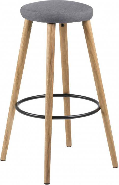 Bendt Barkruk 'Hector'(zithoogte 77cm ), kleur Grijs