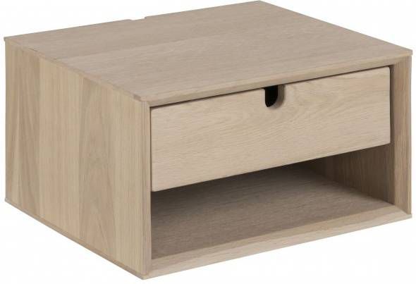 Leen Bakker Nachtkastje Edsta 1 lade bruin 21x32x37 cm