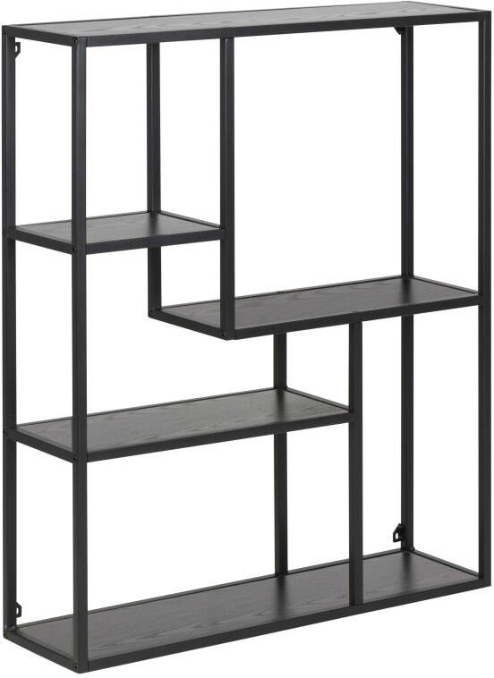 Leen Bakker Wandrek Jaxx zwart 91x75x20 cm