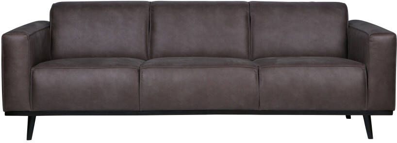 BePureHome Bank 'Statement' 3 zits, Eco Leder, kleur Grijs