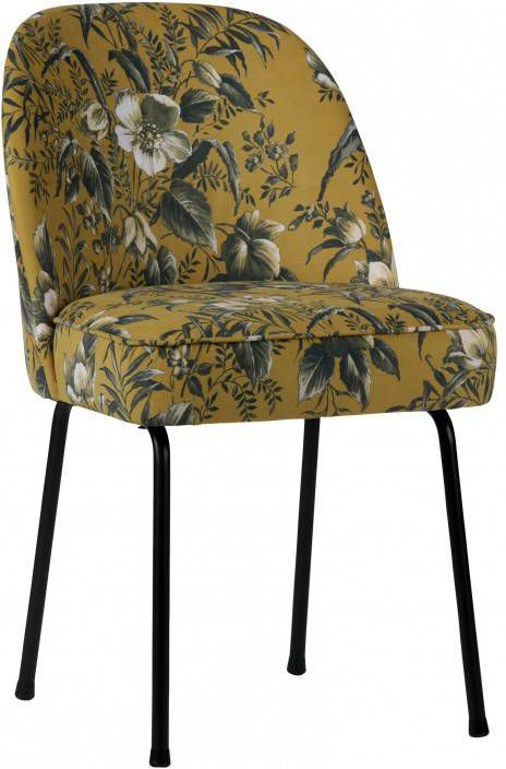 BePureHome Eetkamerstoel 'Vogue Poppy' Velvet, kleur Mosterd