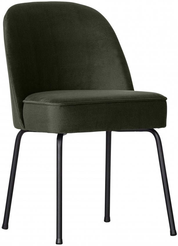BePureHome Eetkamerstoel 'Vogue' Velvet, kleur Donkergroen