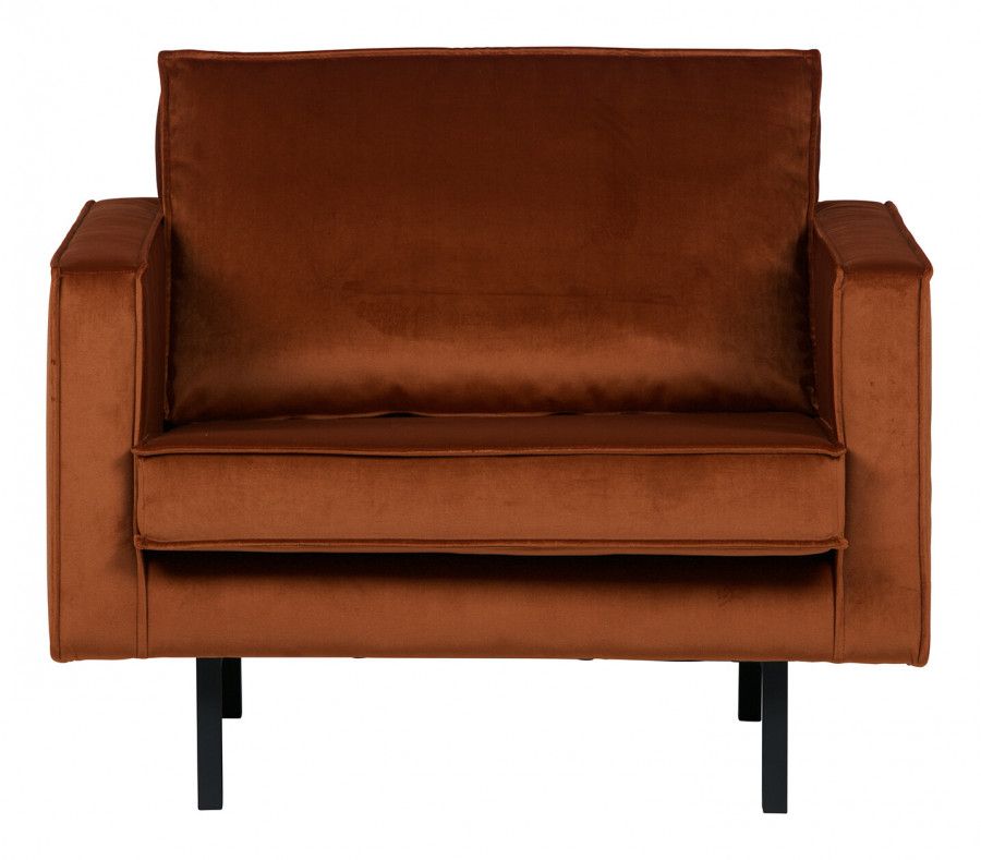 Be Pure Home Fauteuil Rodeo roest velvet BePureHome
