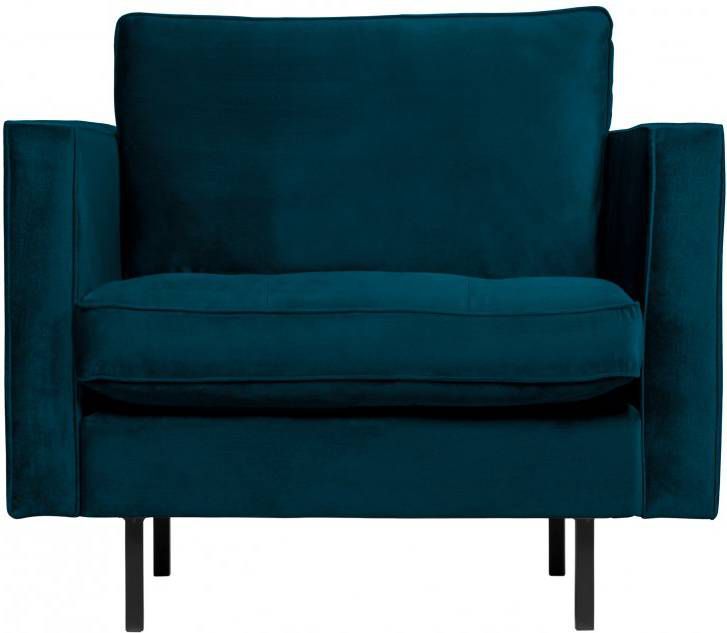 BePureHome Fauteuil 'Rodeo' Velvet, kleur Blauw