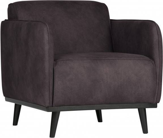 Be Pure Home Fauteuil Statement met arm grijs eco leer
