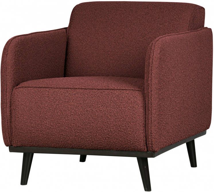 BePureHome Fauteuil 'Statement' Met arm, Bouclé, kleur Chestnut