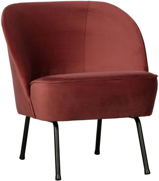 BePureHome Fauteuil 'Vogue' Velvet, kleur Chestnut