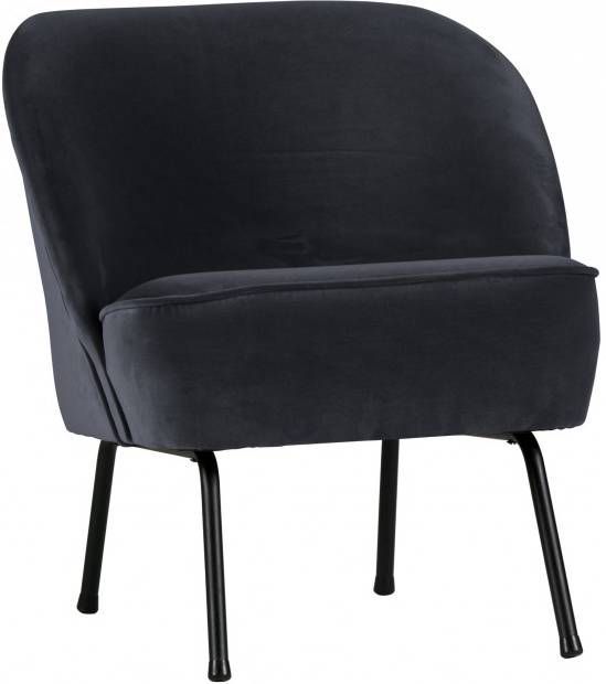 BePureHome Fauteuil 'Vogue' Velvet, kleur Inkt(Blauw )